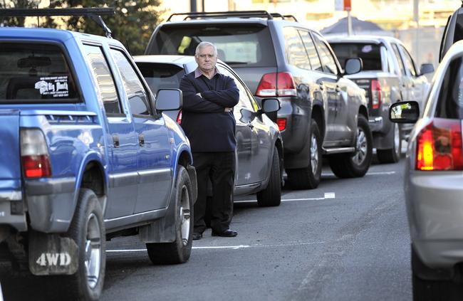 Campbelltown Councillor Ted Rowell is frustrated with parking at Park Central and is calling on Campbelltown Council to increase rangers to fine people overstaying their welcome.