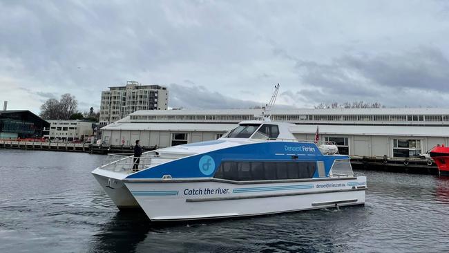 Trials start for the Derwent River ferry service. Pic: Jarrod Lawler.