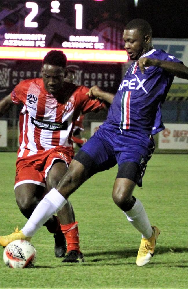 Former Azzurri player now Mindil attacking weapon Uche Okwara. Picture: Lou Reeve