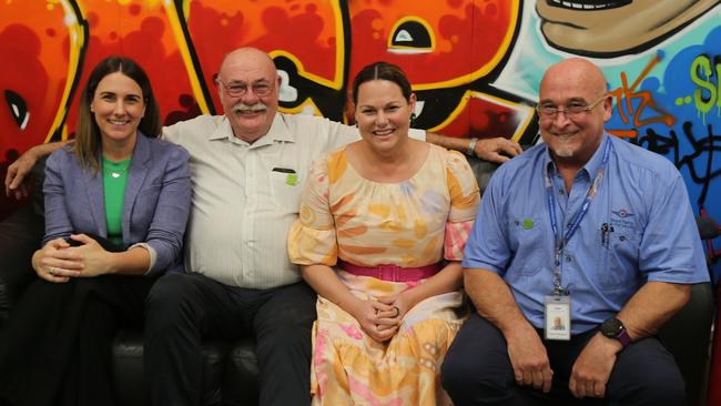 headspace Cairns Centre manager Gabrielle Gill, Warren Entsch MP, Deputy Chair NQPHN Tara Diversi and RFDS state manager of mental health Dawie Scheepers came together on Monday to kick off mental health week by raising awareness of some of the struggles facing young people and those in remote areas.