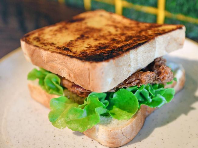 The controversial Sizzler sandwich sold by Burger Urge, later renamed the Sizzle. Photo: Cody Fox