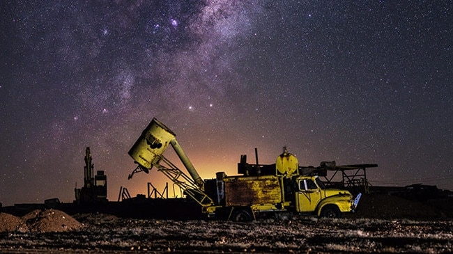 Conan Fahey also operates the town’s observatory. Picture: Travis Hague