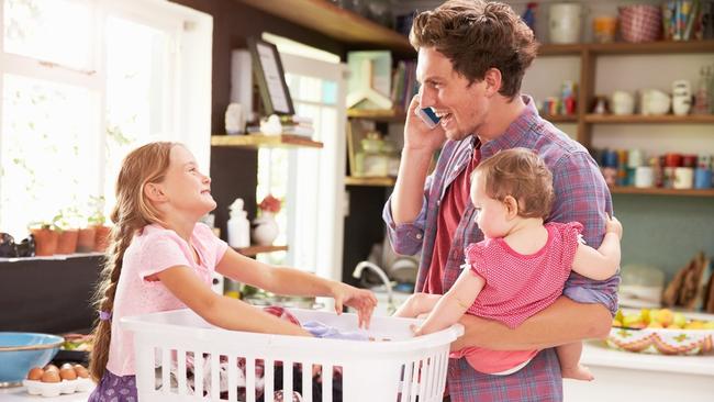 It’s pretty sad that some people still see domestic involvement by men as unusual. Picture: iStock.