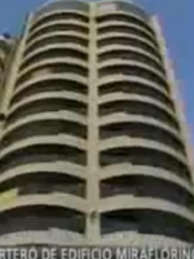 The Lima apartment block where the alleged murder took place.
