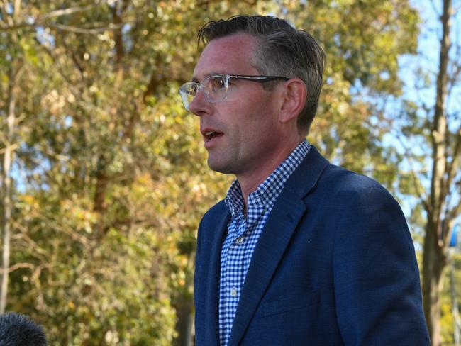 NSW Premier Dominic Perrottet at Southern Cross University to release the flood inquiry report. Picture: Cath Piltz