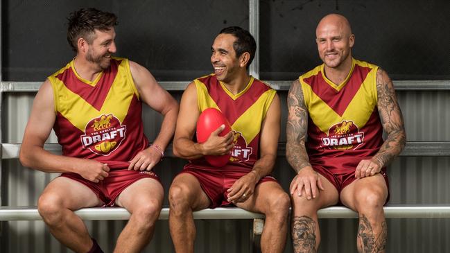 Dale Thomas, Eddie Betts and Nathan Jones will all play for a grassroots club this season as part of the Carlton Draft. (Photo by Darrian Traynor/Getty Images for TLA)