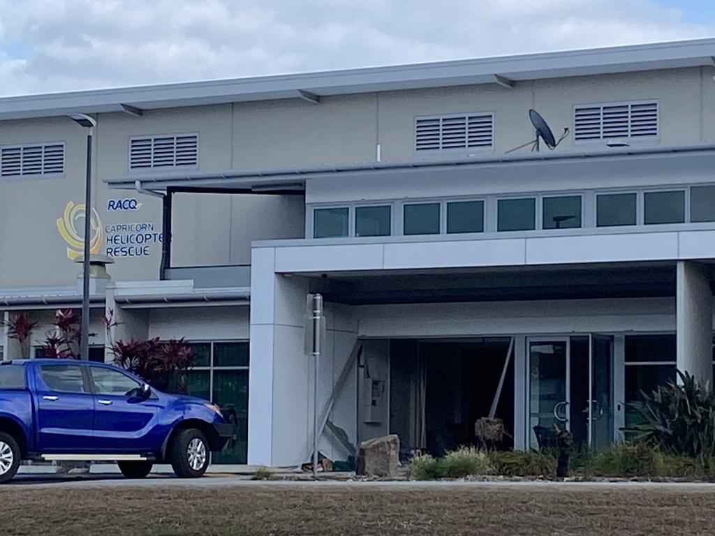 Jeffrey Albert Lang Cranston, 42, has been charged after allegedly driving a Triton ute into the office building at the RACQ CapRescue hangar. Photo: Geordi Offord.