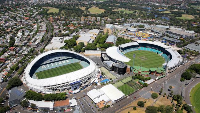 Allianz Stadium and the Sydney Cricket Ground. Picture Gregg Porteous