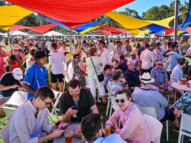 DECEMBER 7, 2024: Crowds at the Village Green during the second day of the second test at Adelaide Oval. Picture: Brenton Edwards