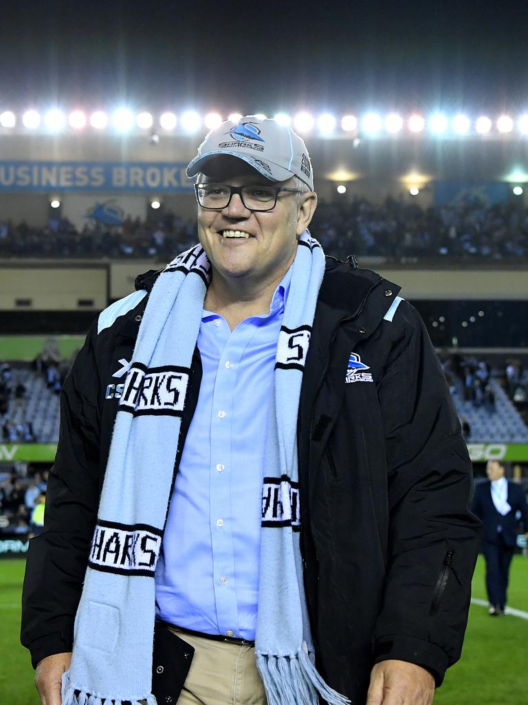 Back to watch his team for round 22. Picture: Joel Carrett/AAP