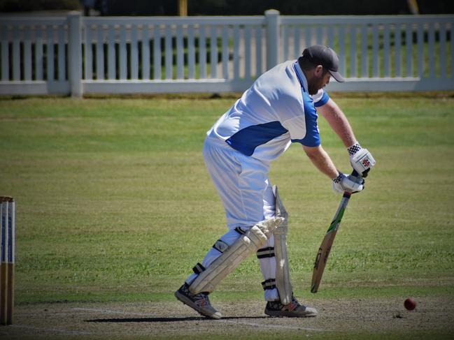 Ulmarra Hotel Tucabia Copmanhurst veteran Bob McKenzie scored his second consecutive half century of the finals series in the Clarence River Cricket Association 2020/21 GDSC Premier League grand final victory over minor premiers Brothers Clocktower Hotel at Ellem Oval on Sunday, 28th March, 2021.