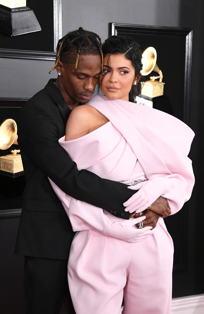 Travis Scott and Kylie Jenner have been hit by cheating rumours. Picture: Jon Kopaloff/Getty Images