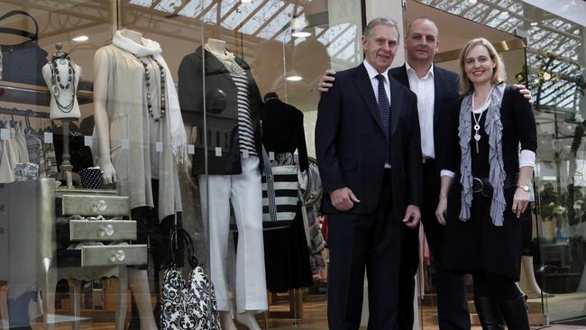 Robert Partington, Brett Partington and Jane Partington on the occasion of Sydney Street being named the 2010 Australian Independent Retailer of the Year by the Australian Retail Association.