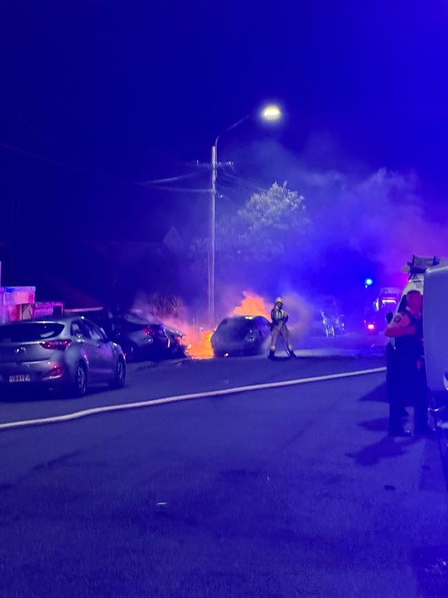 Emergency services at the scene in Dover Heights. Pic Supplied.