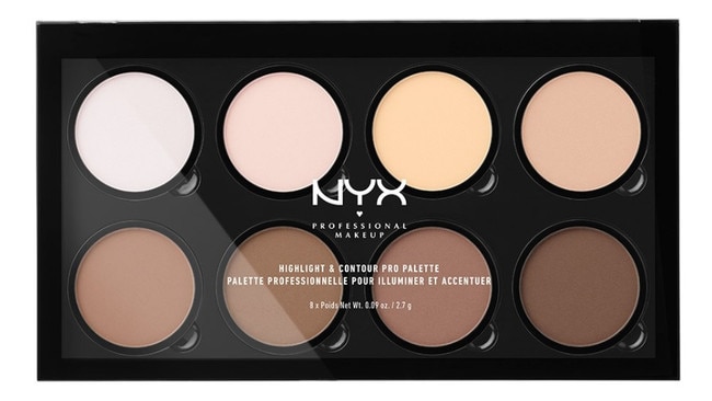 The NYX signature highlighter contour palette is on sale.