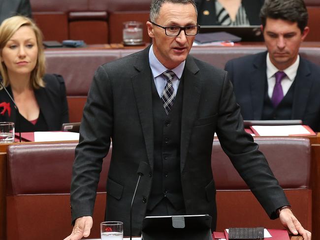 Greens leader Richard Di Natale has backed calls for an overhaul of the expense claims system. Picture Kym Smith