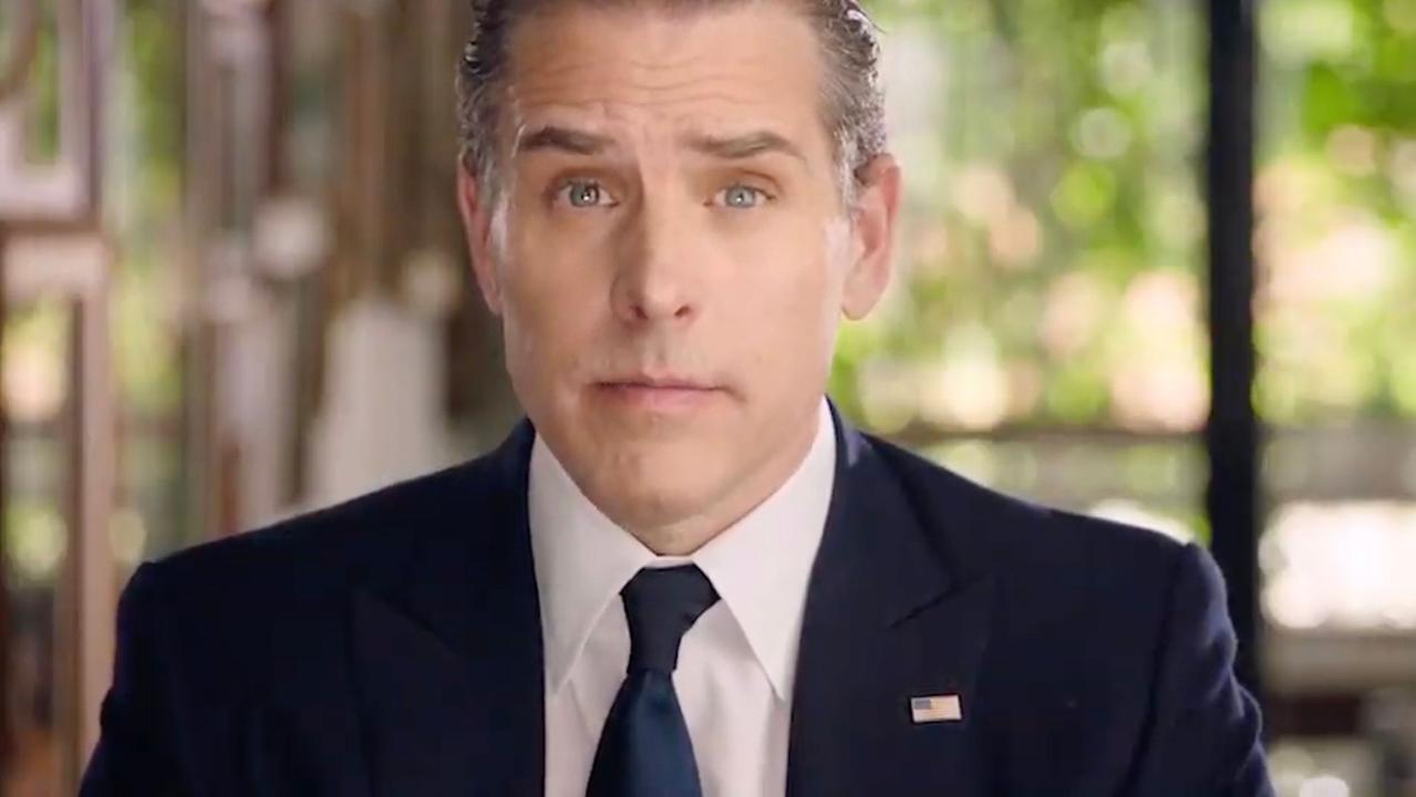 Hunter Biden appeared in a brief video at last week’s Democratic convention. Picture: DNC/AFP