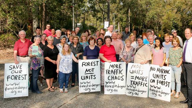 Community groups are against the "inappropriate development" of the former IBM site in West Pennant Hills. Picture: Ryan Osland