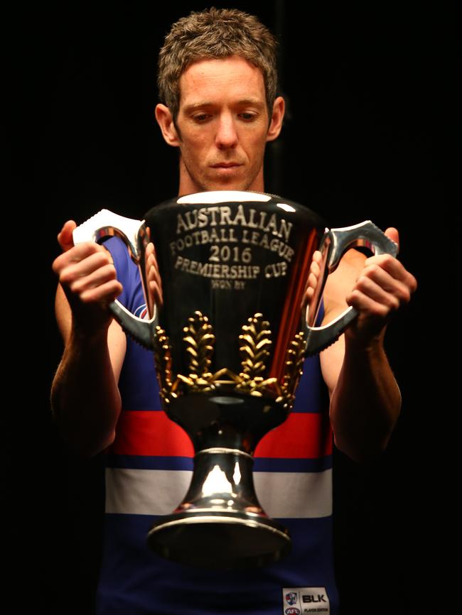 Bob Murphy won’t be holding the premiership cup this season. Picture: George Salpigtidis