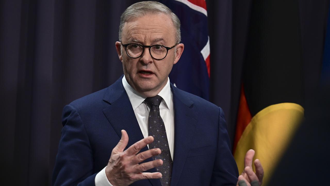 Prime Minister Anthony Albanese said the referendum will be held “sometime” between October and December. Picture: NCA NewsWire / Martin Ollman