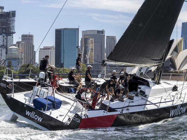 The former round the world racer Willow before the Sydney to Hobart. Pic: Andrea Francolini