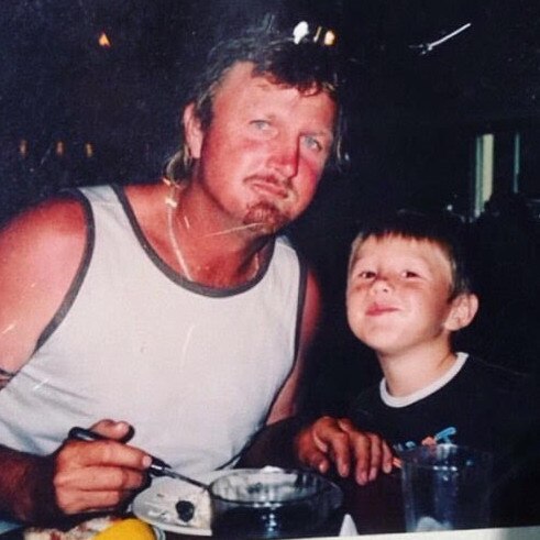 J'maine Hopgood and his dad, Dale.