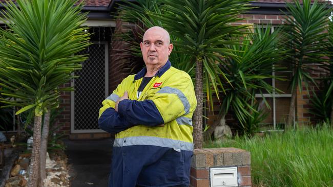 A homemade missile went through the roof of Kelvin Bitomsky’s family home. Picture: Sarah Matray