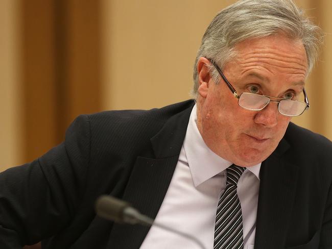 Catholic Education Commission Victoria, Executive Director Stephen Elder appearing at a hearing into the Australian Education Amendment Bill 2017, at Parliament House in Canberra. Picture Kym Smith