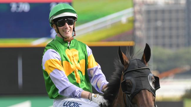 Blake Spriggs takes the ride on California Grass for trainer John Thompson. Picture: AAP Image