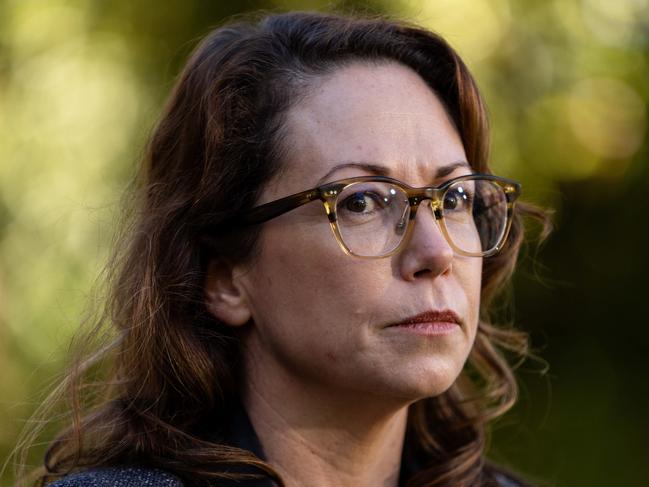 MELBOURNE, AUSTRALIA - NewsWire Photos - 28 MAY 2024: Attorney-General Jaclyn Symes speaks to the media during a press conference. Picture: NewsWire / Diego Fedele