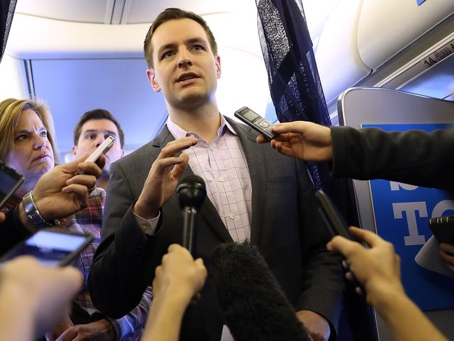 The popular Robby Mook has a group of about 150 young political operatives known as the “Mook Mafia.” Picture: Justin Sullivan/Getty Images/AFP