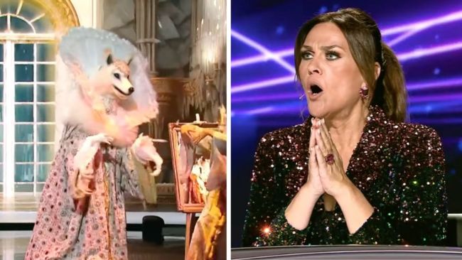 The judging panel is convinced the celeb behind Snow Fox is a professional singer. Images: Channel 10