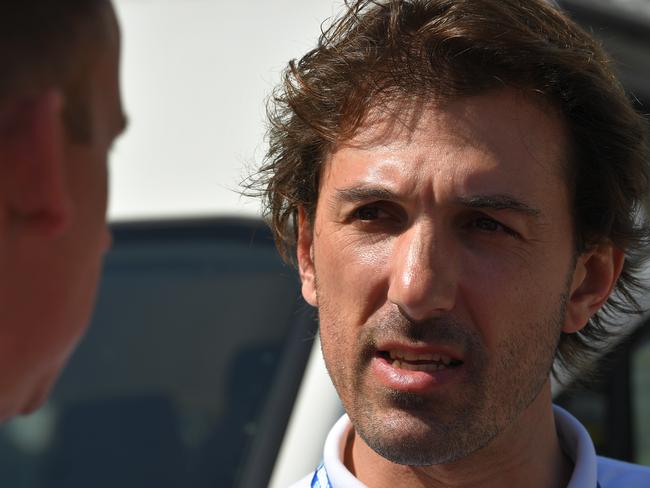 STIRLING, AUSTRALIA - JANUARY 22: Start / Fabian Cancellara of Switzerland Ex Pro-Cyclist / Woodside City / during the 22nd Santos Tour Down Under 2020, Stage 2 a 135,5km stage from Woodside to Stirling 422m / TDU / @tourdownunder / #UCIWT / on January 22, 2020 in Stirling, Australia. (Photo by Tim de Waele/Getty Images)