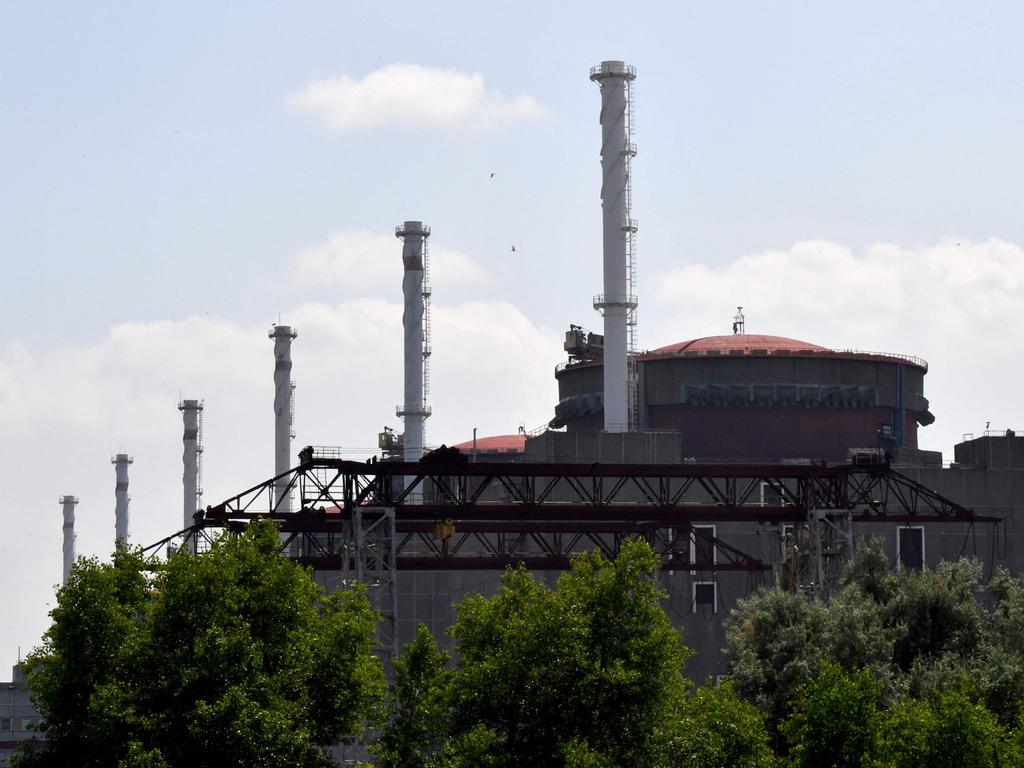 The Russian-controlled Zaporizhzhia nuclear power plant in southern Ukraine. Picture: AFP.