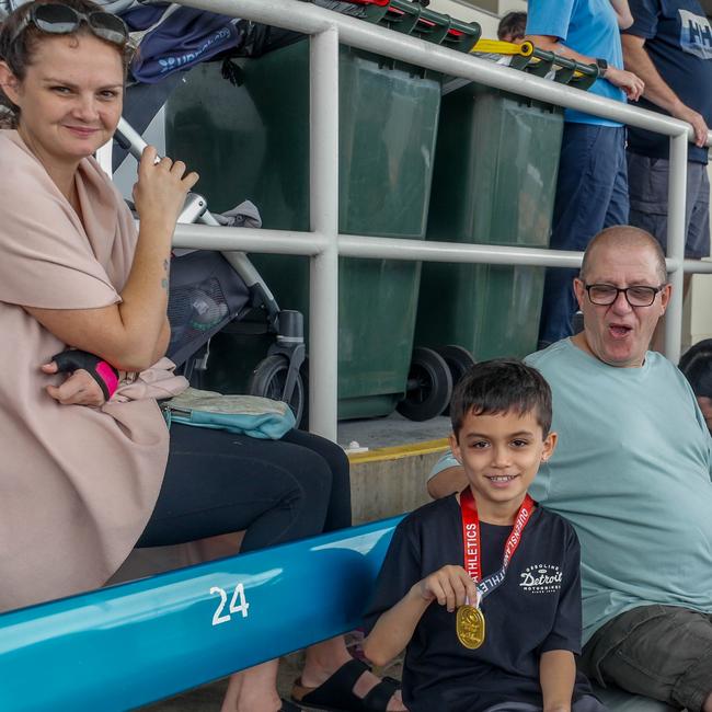 Action from the Queensland Athletics track and field championships at QSAC on Saturday March 15, 2025. Picture: Stephen Archer.