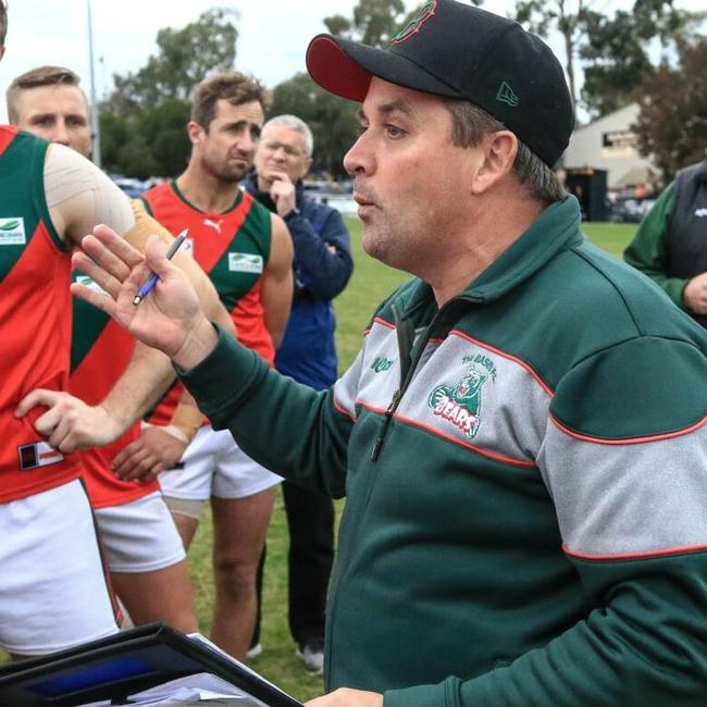 The Basin coach Justin Stanton has called time on his stint. Picture: Davis Harrigan