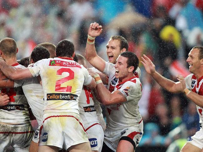 Goodman remembers exactly where he was when the Dragons won the 2010 Grand Final. Picture: Mark Metcalfe/Getty Images