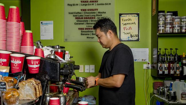 Verdict Expresso owner Chris Shin. Picture: Jerad Williams