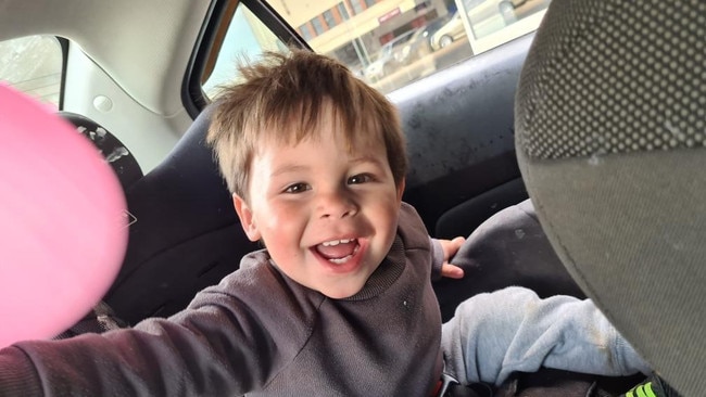 Jyedon Pollard, two, died after he was savagely attacked by two dogs at a Cowra motel last week