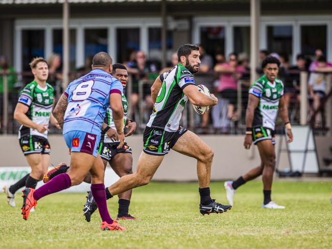 James Tamou playing for the Townsville Blackhawks in 2023. Picture: Supplied.