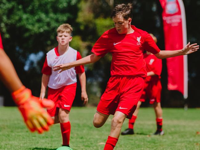 Liverpool Football Club has partnered with Chadstone’s Salesian College to deliver a high-performance soccer academy. Picture: Chloe Smith