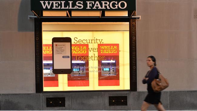 Wells Fargo is setting aside an additional $US3bn in the quarter for potentially bad loans Picture: AFP