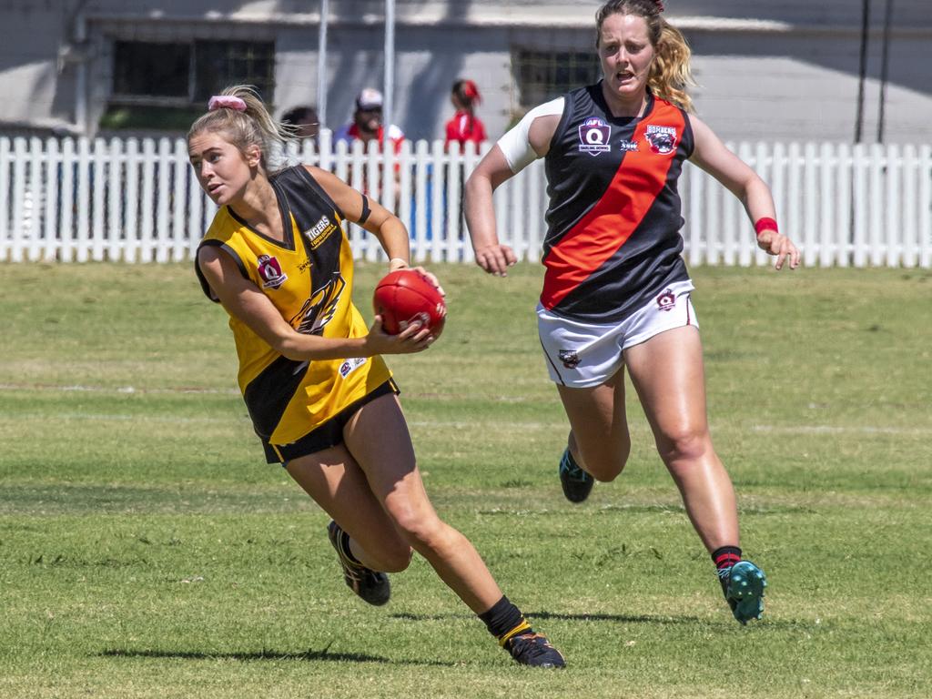 AFLDD women’s final: Toowoomba Tigers vs South Toowoomba Bombers | The ...