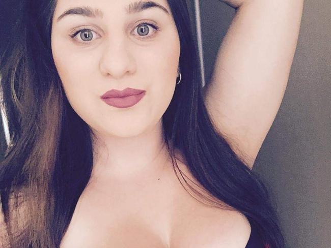 Milica Stamenkovic has faced court for the first time charged over the razor blade stabbing of a security guard at the Elizabeth City Centre on October 23. Picture: Facebook