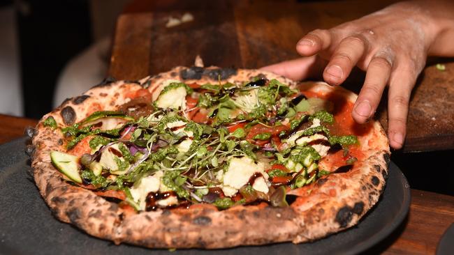 Red Sparrow Pizza proves pizzas don’t need animal products to taste great. Picture: Josie Hayden