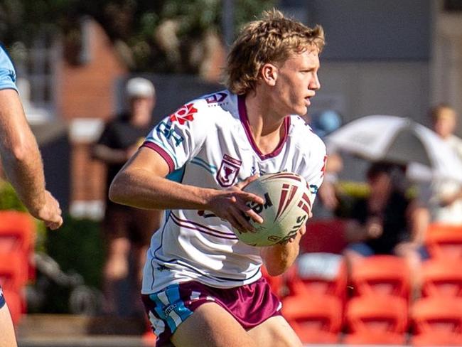 Jaxon Purdue playing for the Mackay Cutters in his Hostplus Cup debut. Picture: Mackay Cutters Facebook.