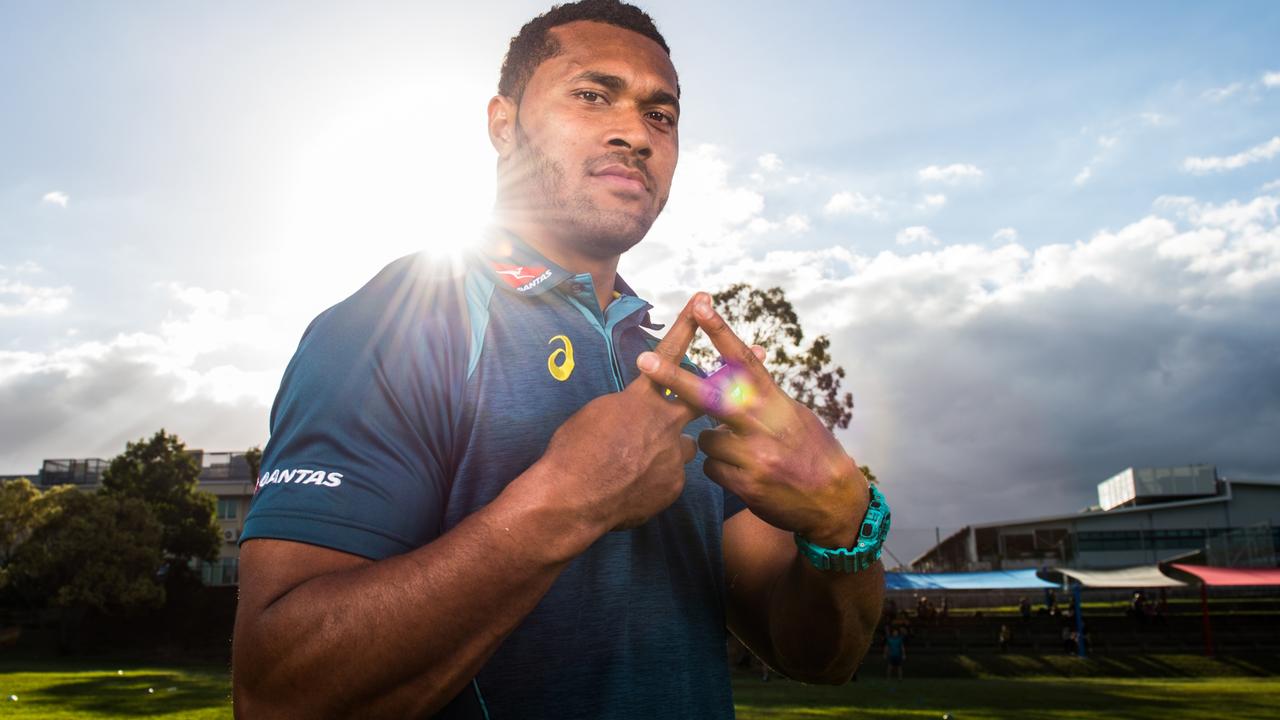 Sefa Naivalu is back on the Wallabies wing. Photo: Stuart Walmsley/rugby.com.au