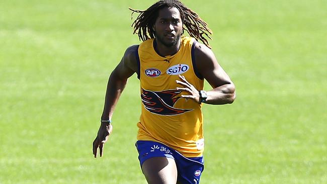 Nic Naitanui may miss Round 1 with a thumb injury. Picture: Getty Images