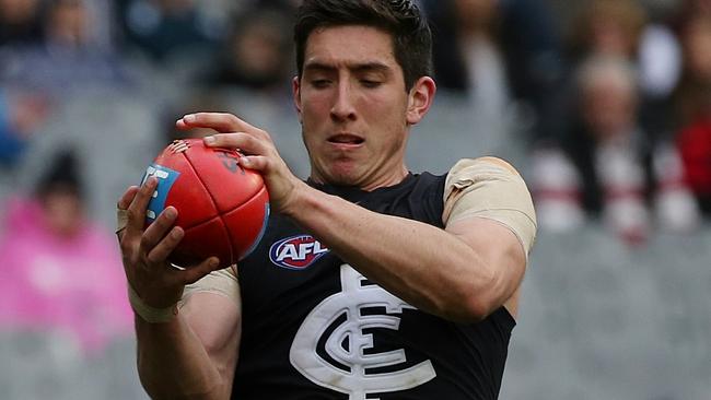 Carlton hope to soon re-sign top pick Jacob Weitering. Picture: Wayne Ludbey