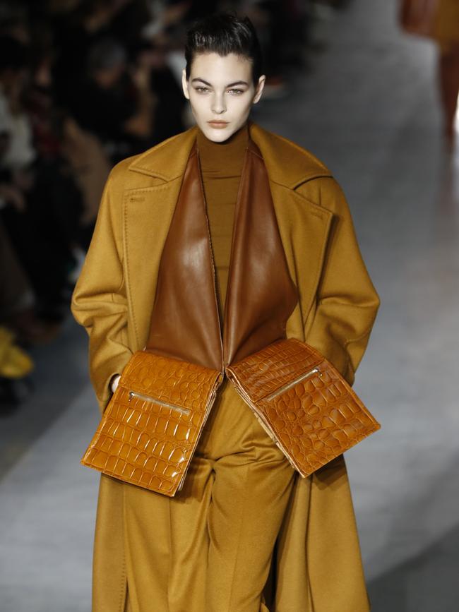 Vittoria Ceretti at the Max Mara show at Milan Fashion Week on February 21. Picture: John Phillips/Getty Images